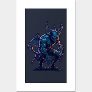 Neon Gargoyle Posters and Art